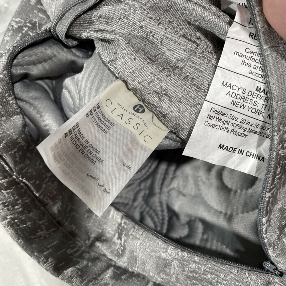 NIB [ 1 Standard ] Quilt Sham for Hotel‎ Collection Classic Embossed Jacquard - Picture 8 of 12
